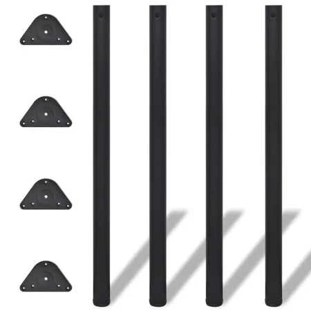 Table legs adjustable in 4 heights black 1100 mm by vidaXL, Table legs - Ref: Foro24-242150, Price: 63,88 €, Discount: %