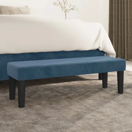 Dunkelblaue Samtbank 100x30x30 cm von , Banken - Ref: Foro24-346670, Preis: 48,10 €, Rabatt: %