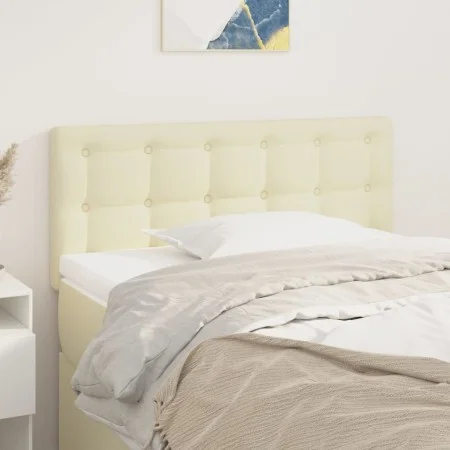 Cabecero de cuero sintético color crema 80x5x78/88 cm de , Cabeceros y pies de cama - Ref: Foro24-346406, Precio: 46,66 €, De...