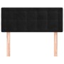 Kopfteil aus schwarzem Samt, 80 x 5 x 78/88 cm von , Kopf- und Fußteile - Ref: Foro24-346412, Preis: 33,01 €, Rabatt: %