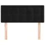 Kopfteil aus schwarzem Samt, 80 x 5 x 78/88 cm von , Kopf- und Fußteile - Ref: Foro24-346412, Preis: 34,94 €, Rabatt: %
