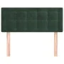 Kopfteil aus dunkelgrünem Samt, 90 x 5 x 78/88 cm von , Kopf- und Fußteile - Ref: Foro24-346433, Preis: 46,15 €, Rabatt: %