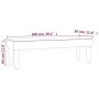Synthetic leather gray bench 100x30x30 cm by , Banks - Ref: Foro24-346664, Price: 48,11 €, Discount: %
