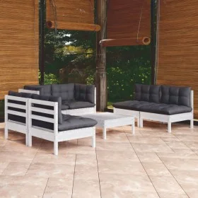 7 Stk. Gartenmöbel mit Kissen aus massivem Kiefernholz von , Gartensets - Ref: Foro24-3096215, Preis: 570,94 €, Rabatt: %