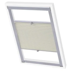 Cream pleated blind 104 by vidaXL, Blinds and blinds - Ref: Foro24-131319, Price: 26,44 €, Discount: %