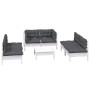 7 Stk. Gartenmöbel mit Kissen aus massivem Kiefernholz von , Gartensets - Ref: Foro24-3096215, Preis: 578,17 €, Rabatt: %