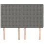 Cabeceros 4 unidades tela gris oscuro 72x5x78/88 cm de , Cabeceros y pies de cama - Ref: Foro24-3116765, Precio: 122,14 €, De...