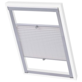 Gefalteter weißer Plisseevorhang C02 von vidaXL, Jalousien und Jalousien - Ref: Foro24-131307, Preis: 22,08 €, Rabatt: %