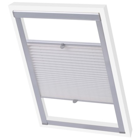 Gefalteter weißer Plisseevorhang C02 von vidaXL, Jalousien und Jalousien - Ref: Foro24-131307, Preis: 22,08 €, Rabatt: %