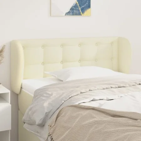 Kopfteil aus cremefarbenem Kunstleder, 83 x 23 x 78/88 cm von , Kopf- und Fußteile - Ref: Foro24-3117218, Preis: 52,44 €, Rab...