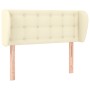 Kopfteil aus cremefarbenem Kunstleder, 83 x 23 x 78/88 cm von , Kopf- und Fußteile - Ref: Foro24-3117218, Preis: 53,29 €, Rab...