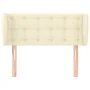 Cream synthetic leather headboard 83x23x78/88 cm by , Headboards and footboards - Ref: Foro24-3117218, Price: 52,44 €, Discou...