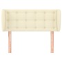 Kopfteil aus cremefarbenem Kunstleder, 83 x 23 x 78/88 cm von , Kopf- und Fußteile - Ref: Foro24-3117218, Preis: 53,29 €, Rab...