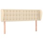 Kopfteil aus cremefarbenem Stoff, 147 x 23 x 78/88 cm von , Kopf- und Fußteile - Ref: Foro24-3117581, Preis: 84,89 €, Rabatt: %