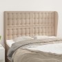Kopfteil mit Ohren, Cappuccino-Kunstleder, 147 x 23 x 118/128 cm von , Kopf- und Fußteile - Ref: Foro24-3118051, Preis: 140,0...