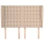 Headboard with ears cappuccino synthetic leather 147x23x118/128 cm by , Headboards and footboards - Ref: Foro24-3118051, Pric...