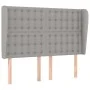 Headboard with light gray fabric ears 147x23x118/128 cm by , Headboards and footboards - Ref: Foro24-3118388, Price: 120,02 €...
