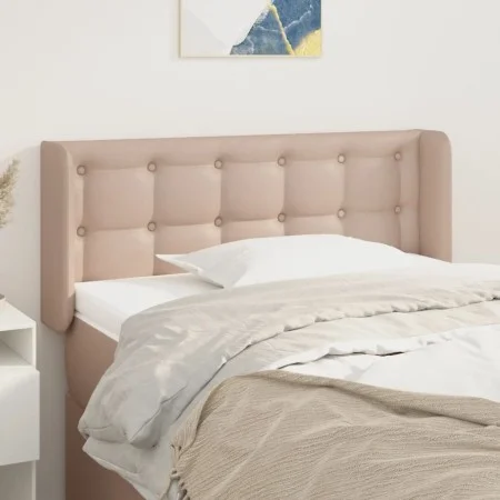 Cappuccino synthetic leather headboard 93x16x78/88 cm by , Headboards and footboards - Ref: Foro24-3118851, Price: 48,70 €, D...