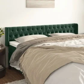 Kopfteil aus dunkelgrünem Samt, 183 x 16 x 78/88 cm von , Kopf- und Fußteile - Ref: Foro24-3119167, Preis: 103,61 €, Rabatt: %