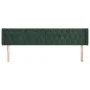 Cabecero de terciopelo verde oscuro 183x16x78/88 cm de , Cabeceros y pies de cama - Ref: Foro24-3119167, Precio: 102,92 €, De...