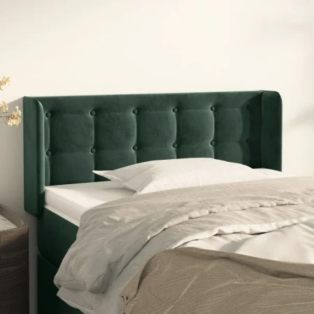 Kopfteil aus dunkelgrünem Samt, 83 x 16 x 78/88 cm von , Kopf- und Fußteile - Ref: Foro24-3119235, Preis: 49,34 €, Rabatt: %