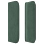 Kopfteil aus dunkelgrünem Samt, 83 x 16 x 78/88 cm von , Kopf- und Fußteile - Ref: Foro24-3119235, Preis: 50,66 €, Rabatt: %