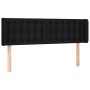 Kopfteil aus schwarzem Stoff, 147 x 16 x 78/88 cm von , Kopf- und Fußteile - Ref: Foro24-3119202, Preis: 66,22 €, Rabatt: %
