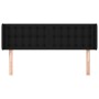 Black fabric headboard 147x16x78/88 cm by , Headboards and footboards - Ref: Foro24-3119202, Price: 66,22 €, Discount: %