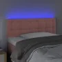 Pink velvet LED headboard 90x5x78/88 cm by , Headboards and footboards - Ref: Foro24-3122087, Price: 59,21 €, Discount: %