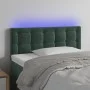 LED-Kopfteil aus dunkelgrünem Samt, 90 x 5 x 78/88 cm von , Kopf- und Fußteile - Ref: Foro24-3122085, Preis: 54,21 €, Rabatt: %