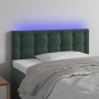 LED-Kopfteil aus dunkelgrünem Samt, 90 x 5 x 78/88 cm von , Kopf- und Fußteile - Ref: Foro24-3122085, Preis: 51,20 €, Rabatt: %