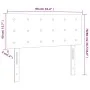 LED-Kopfteil aus dunkelgrünem Samt, 90 x 5 x 78/88 cm von , Kopf- und Fußteile - Ref: Foro24-3122085, Preis: 54,21 €, Rabatt: %