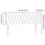 LED-Kopfteil aus dunkelgrünem Samt, 147 x 16 x 78/88 cm von , Kopf- und Fußteile - Ref: Foro24-3123623, Preis: 91,71 €, Rabat...