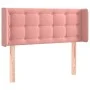 Pink velvet headboard with LED 83x16x78/88 cm by , Headboards and footboards - Ref: Foro24-3123705, Price: 56,14 €, Discount: %