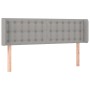 Cabecero con LED de tela gris claro 147x16x78/88 cm de , Cabeceros y pies de cama - Ref: Foro24-3123668, Precio: 71,70 €, Des...