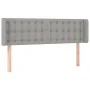 Light gray fabric headboard with LED 147x16x78/88 cm by , Headboards and footboards - Ref: Foro24-3123668, Price: 72,38 €, Di...