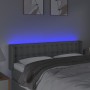 Kopfteil aus hellgrauem Stoff mit LED 147x16x78/88 cm von , Kopf- und Fußteile - Ref: Foro24-3123668, Preis: 71,70 €, Rabatt: %