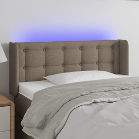 Cabecero con LED de tela gris taupe 93x16x78/88 cm de , Cabeceros y pies de cama - Ref: Foro24-3123656, Precio: 59,94 €, Desc...