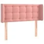 Pink velvet headboard with LED 103x16x78/88 cm by , Headboards and footboards - Ref: Foro24-3123711, Price: 68,69 €, Discount: %