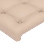 Cappuccino synthetic leather headboard bed frame 140x200cm by , Beds and slatted bases - Ref: Foro24-3125578, Price: 235,18 €...