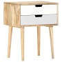 Mesita de noche de madera maciza de mango 47x35x59 cm de vidaXL, Mesitas de noche - Ref: Foro24-286481, Precio: 76,87 €, Desc...