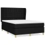 Box spring bed with black fabric mattress 140x200 cm by , Beds and slatted bases - Ref: Foro24-3128847, Price: 521,40 €, Disc...