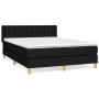 Boxspringbett mit schwarzer Stoffmatratze 140x190 cm von , Betten und Lattenroste - Ref: Foro24-3130587, Preis: 474,03 €, Rab...