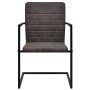 Cantilever dining chairs 2 units brown synthetic leather by vidaXL, dining chairs - Ref: Foro24-242284, Price: 185,94 €, Disc...
