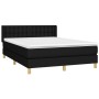 Boxspringbett mit schwarzer Stoffmatratze 140x190 cm von , Betten und Lattenroste - Ref: Foro24-3130587, Preis: 474,03 €, Rab...