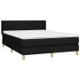 Boxspringbett mit schwarzer Stoffmatratze 140x190 cm von , Betten und Lattenroste - Ref: Foro24-3130587, Preis: 474,57 €, Rab...