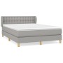 Boxspringbett mit hellgrauer Stoffmatratze 140x190 cm von , Betten und Lattenroste - Ref: Foro24-3127117, Preis: 487,46 €, Ra...