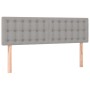 Box spring bed with light gray fabric mattress 140x200 cm by , Beds and slatted bases - Ref: Foro24-3130593, Price: 433,20 €,...