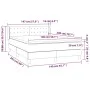 Box spring bed with cream fabric mattress 140x200 cm by , Beds and slatted bases - Ref: Foro24-3130598, Price: 441,32 €, Disc...