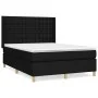 Box spring bed with black fabric mattress 140x200 cm by , Beds and slatted bases - Ref: Foro24-3132315, Price: 524,70 €, Disc...